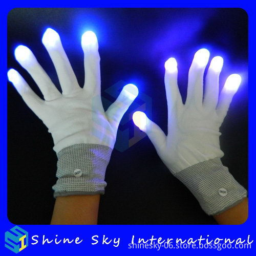 New Style Promotional Crochet Led Flashing Gloves